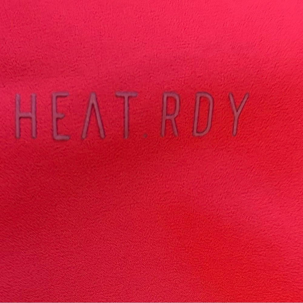 Adidas lux 7/8th length leggings woman Sz large activewear red mesh perforated - Picture 7 of 9